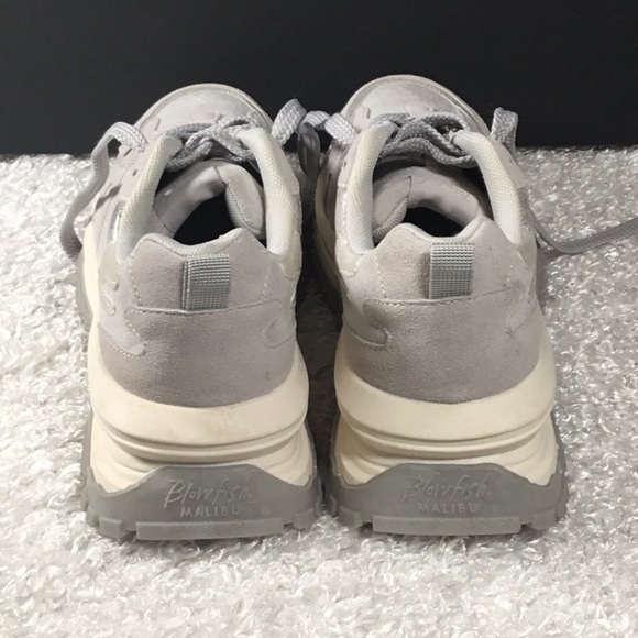 Blowfish Gray Sneakers with Platform Sole and Lace-Up Design - Picture 3 of 8